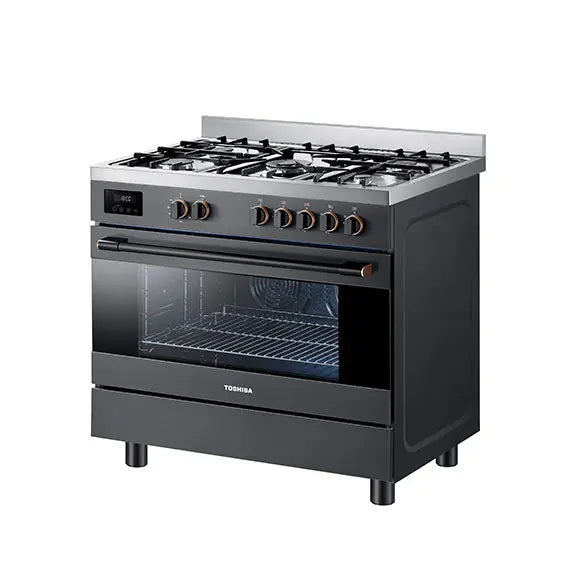 Toshiba - 90 cm gas cooking range, Sabaf burner, full safety - RQ1-90MG5GE(GR)