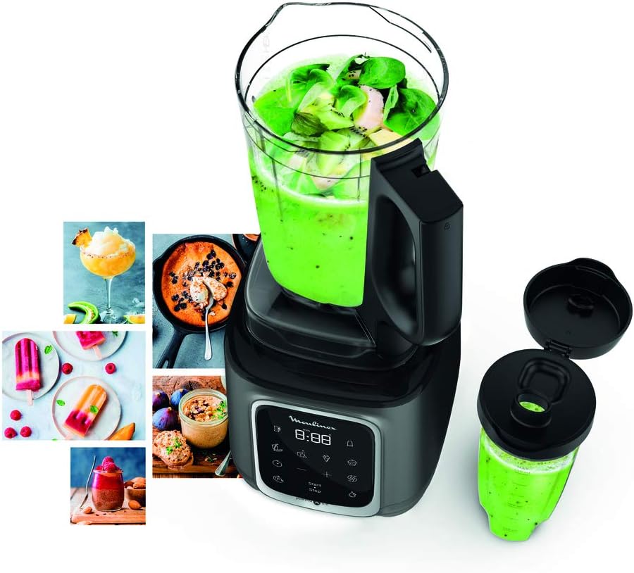 Moulinex 1600W High-Speed Blender, 2.6L Capacity, Powelix Life Blades, 10 Speeds & 5 Automatic Programs - LM91HD27