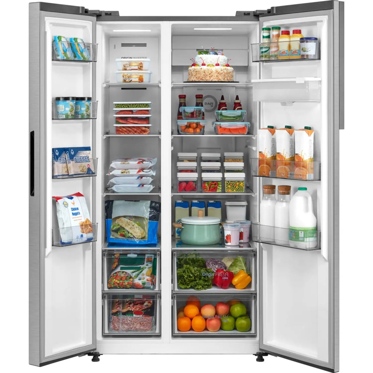 Toshiba - Side-by-Side Inverter Refrigerator 775L (Silver)-GR-RS775WI-PME(57)