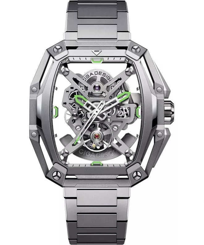 CIGA Design Automatic Watch Montre Series Z Hunter Silver-Z035-SS01-W1S