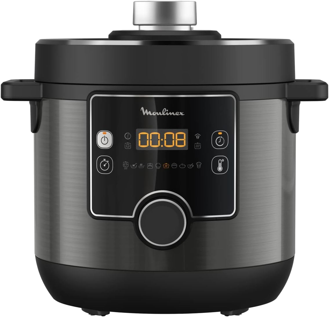 MOULINEX - Electrical Pressure Cooker, 7.6 Litre, 1200 Watts, Black - CE777827