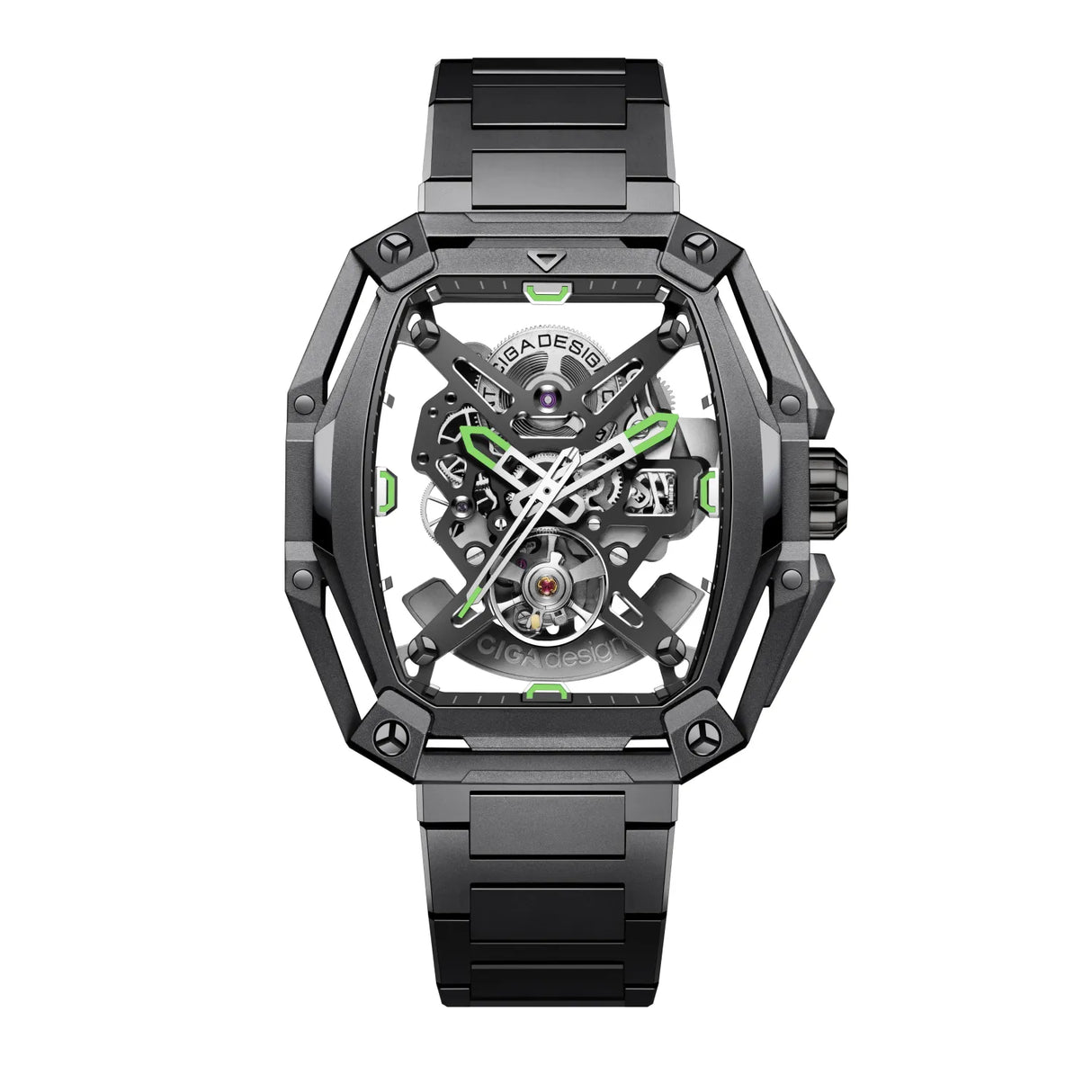 Ciga Design Z Series Hunter Grey Skeleton Automatic Watch-Z035-GG01-W1G