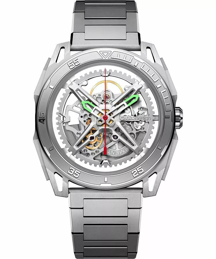 Ciga Design Mechanical Watch Falcon SILVER - Z039-SS01-1S