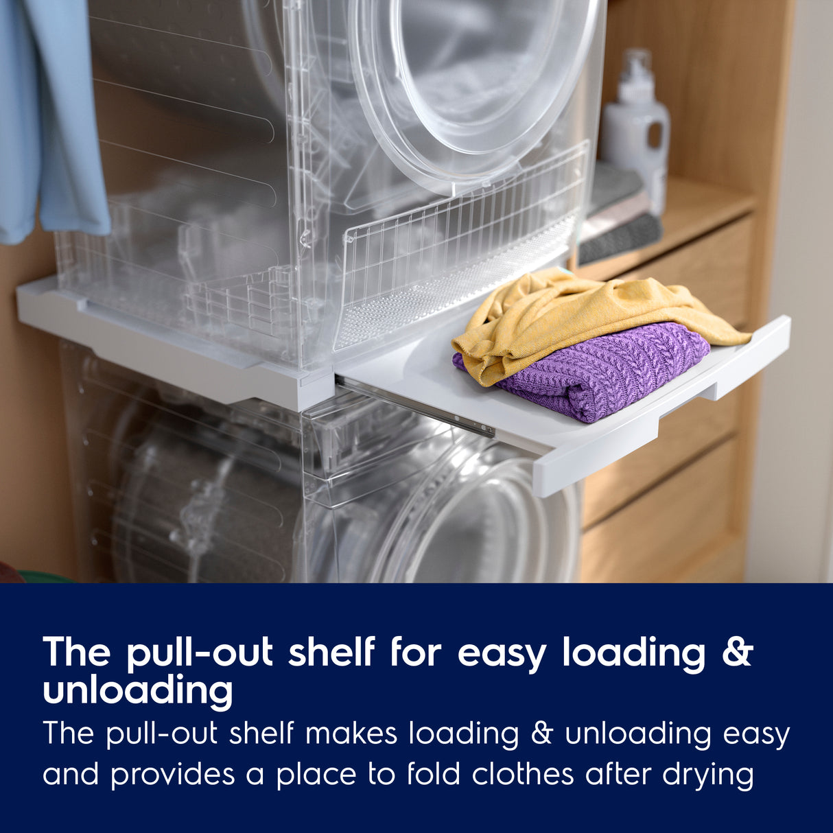AEG - STACKING KIT - Laundry Stacking Kit with pull out shelf