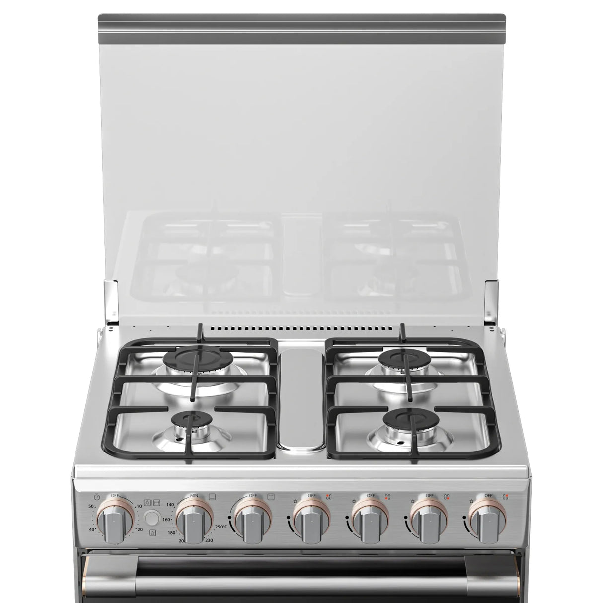 Toshiba 60x60 Gas Cooking Range, Silver, Full gas, Full safety - RB2-60G4GE(MR)