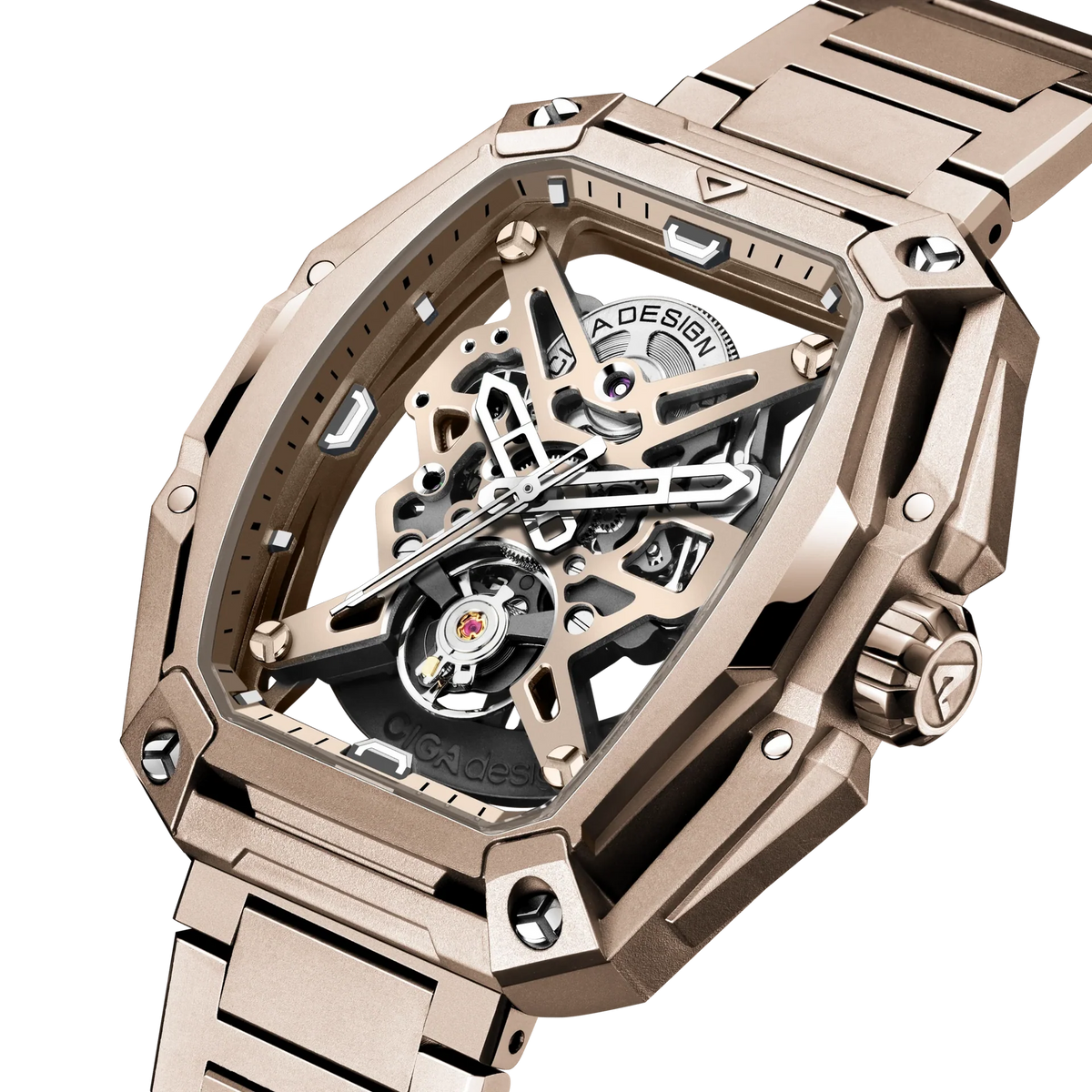 Ciga Design Mechanical Watch Hunter Rose Gold - Z035-RE01-8RE