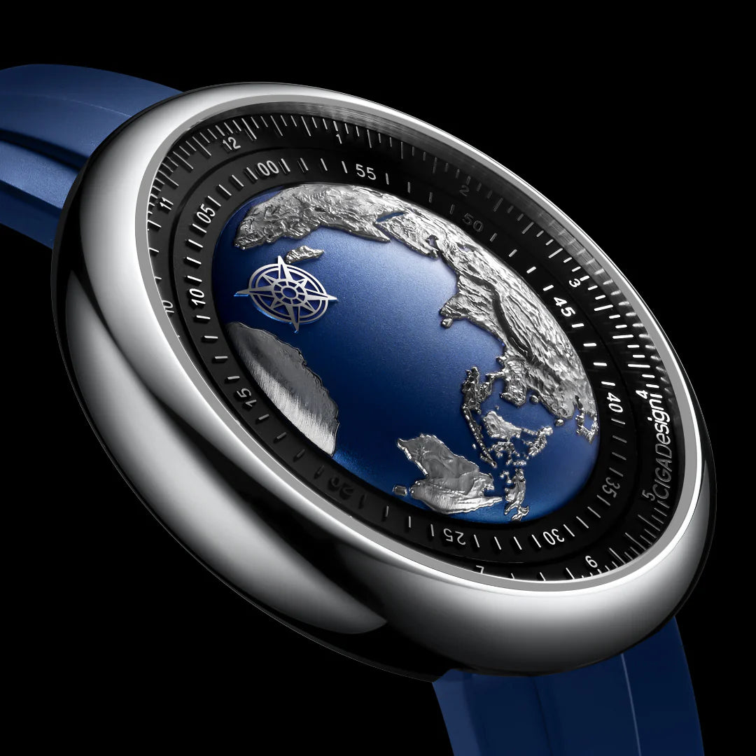 CIGA design Mechanical Watch Blue Planet U031-TU04-W6U