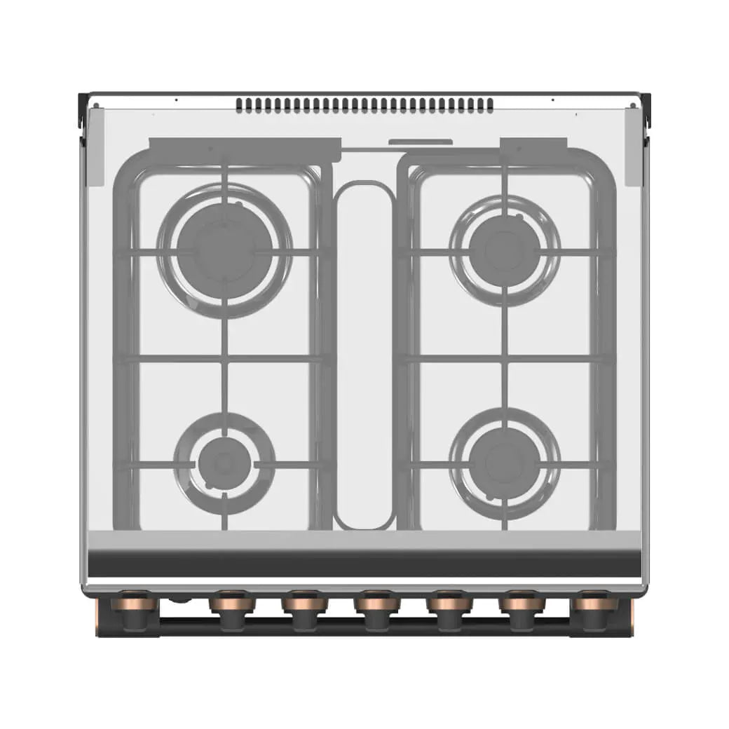 Toshiba 60x60 Gas Cooking Range, Black, Full gas, Full safety - TBA-24BMG4G089KS
