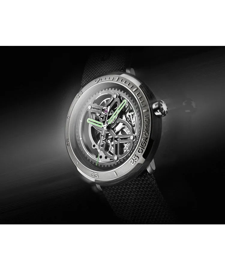 Ciga Design Mechanical Watch Vector Titanium - V011-TCGR-6B