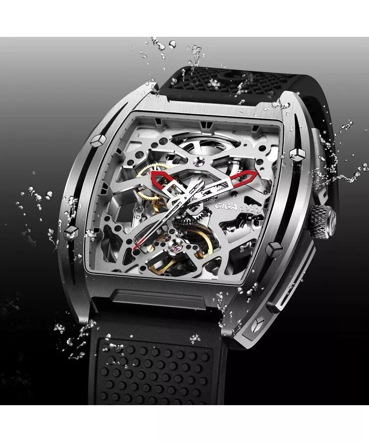 CIGA Design Mechanical Watch Series Z Edge Z031-SS01-W5BK