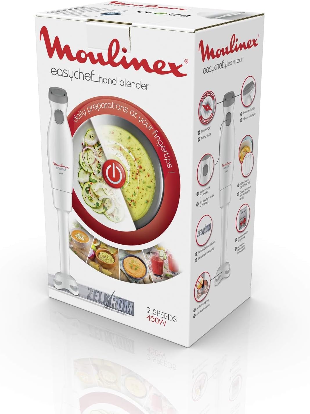 MOULINEX Easy Chef Plastic Foot, 450W, 800ml - DD45A127