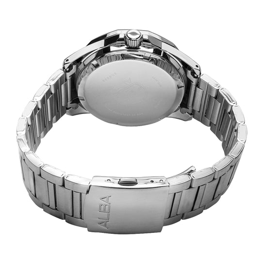 Alba Watch Mechanical Blue & Blk Dial Silver Steel 43mm - AL4545X1Q