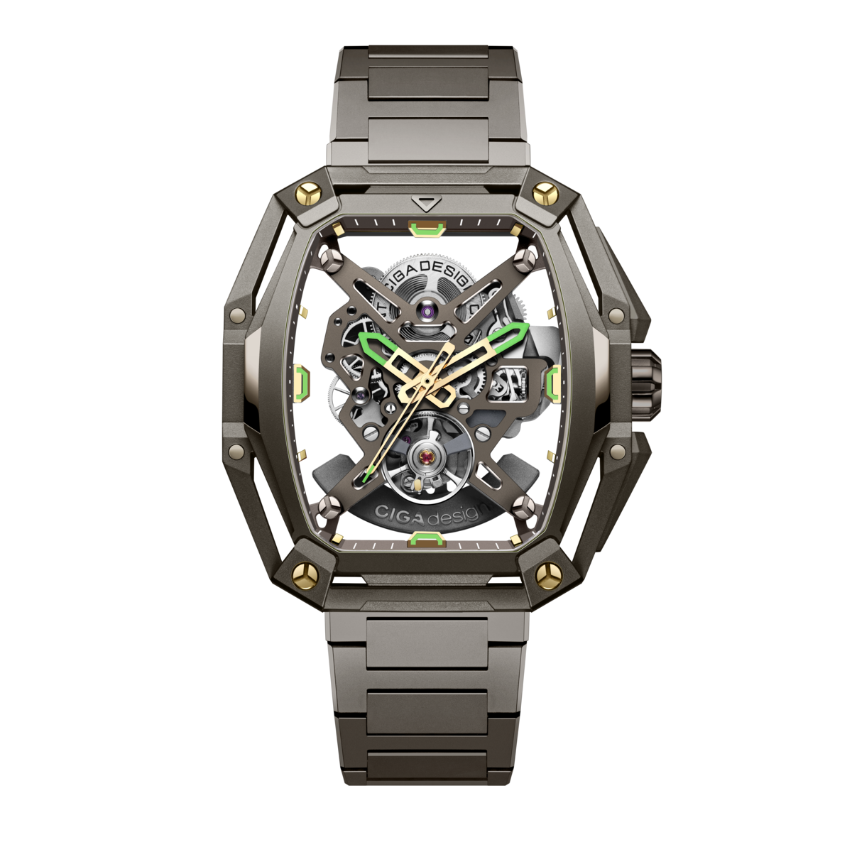 Ciga Design Mechanical Watch Hunter Brown Gold - Z035-BR01-8BR