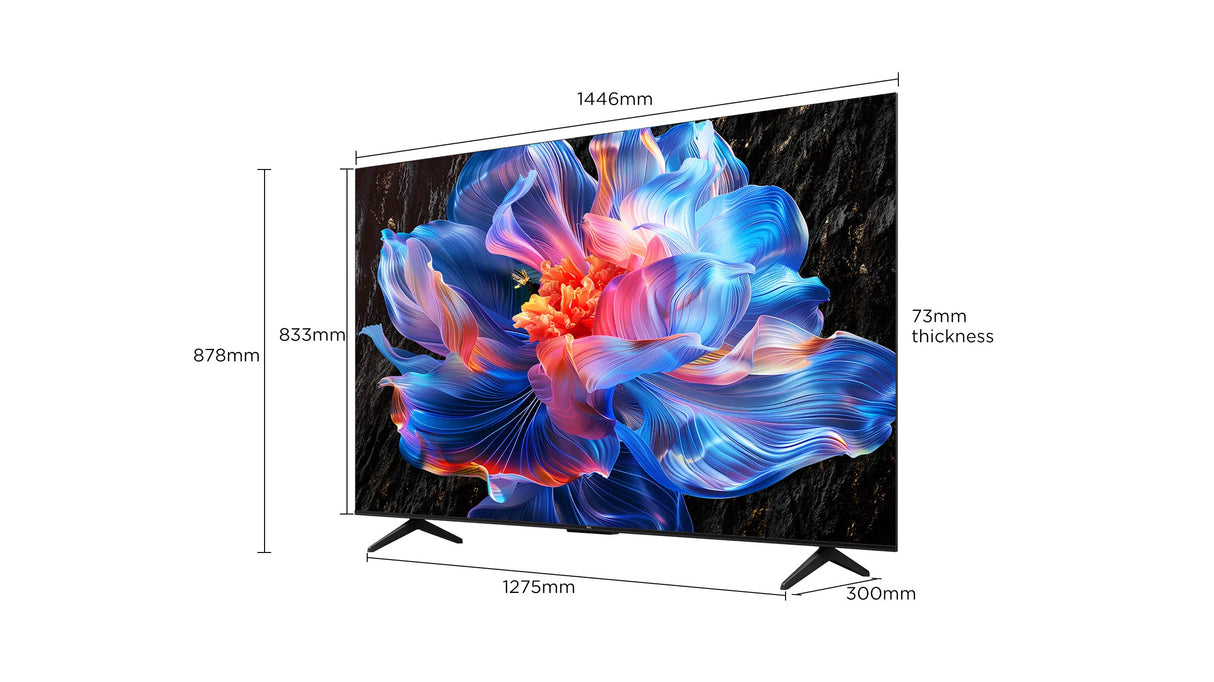 TCL 65-inch TV P6K model, 4K HDR TV - 65P6K