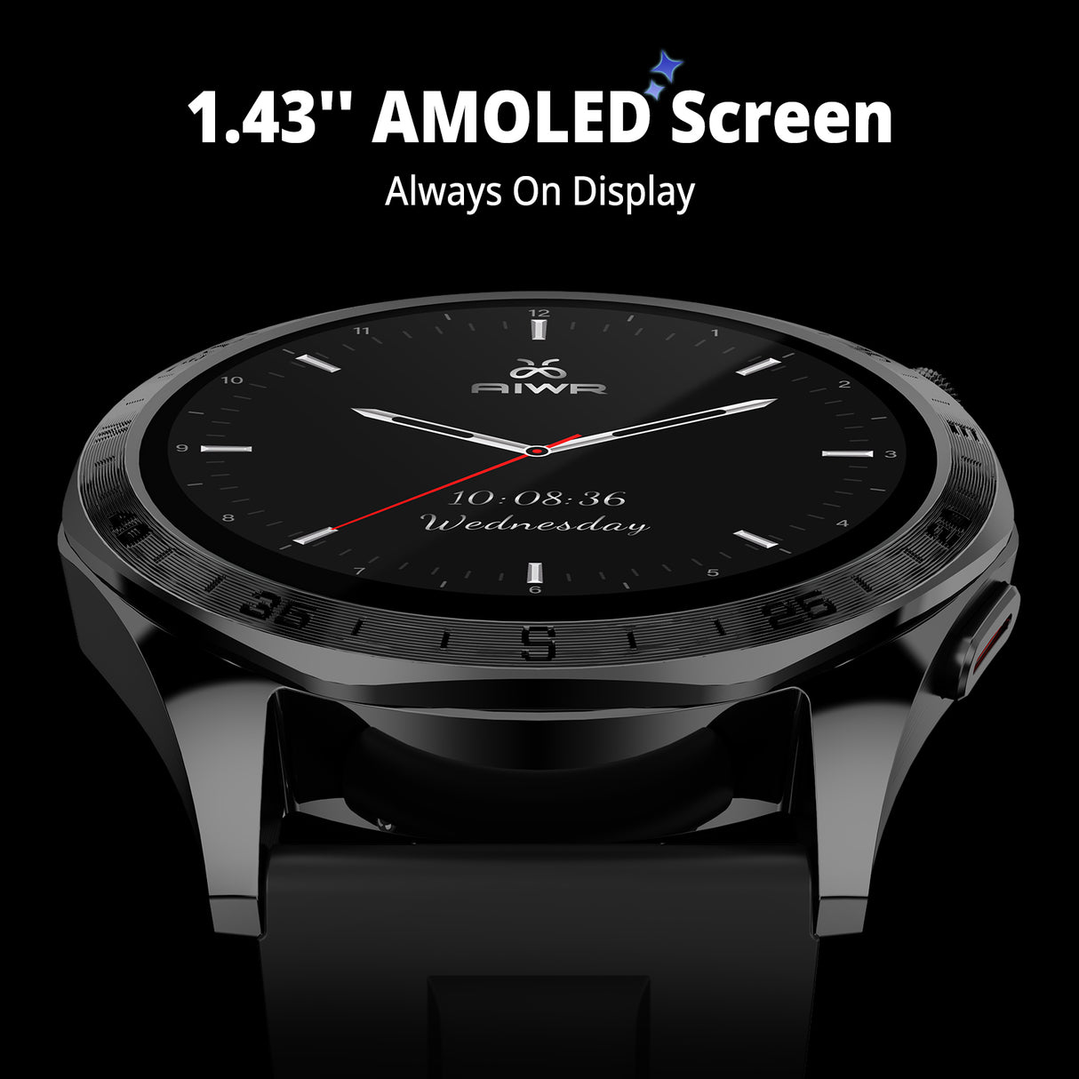 AIWR smart Watch, Black color, PEPS 1R