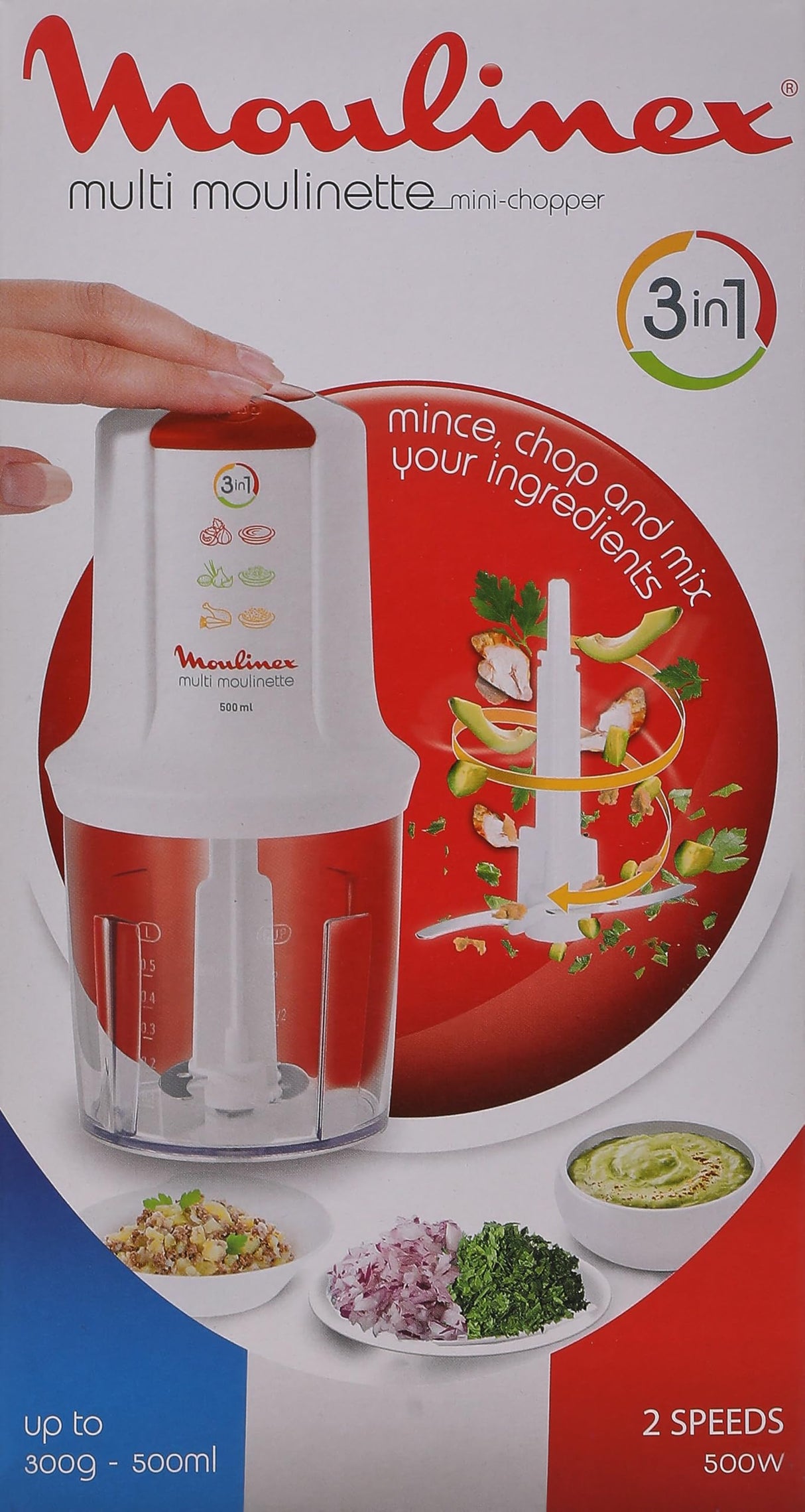 Moulinex Multi Moulinette, Chopper, 500ml, 300g - AT711161