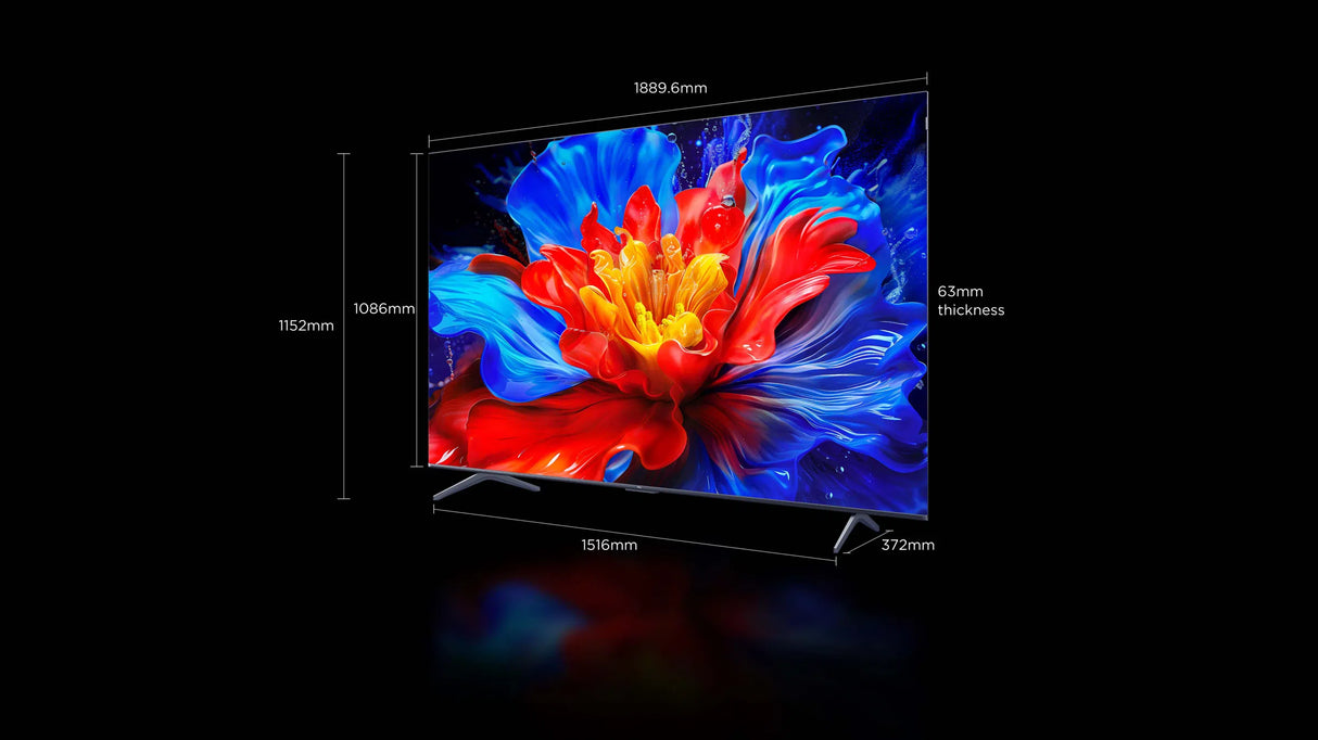 TCL 85-inch TV P8K model, QLED TV - 85P8K