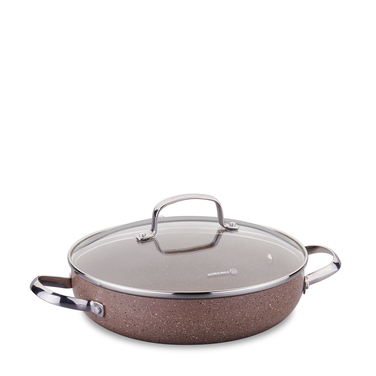 Korkmaz Browni 26x6.2cm Short Casserole - A2909