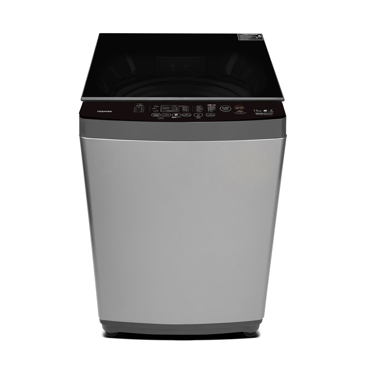 Toshiba Top loading washer machine, 13KG, Silver Grey - AW-DUHN1400LUPB(SG)