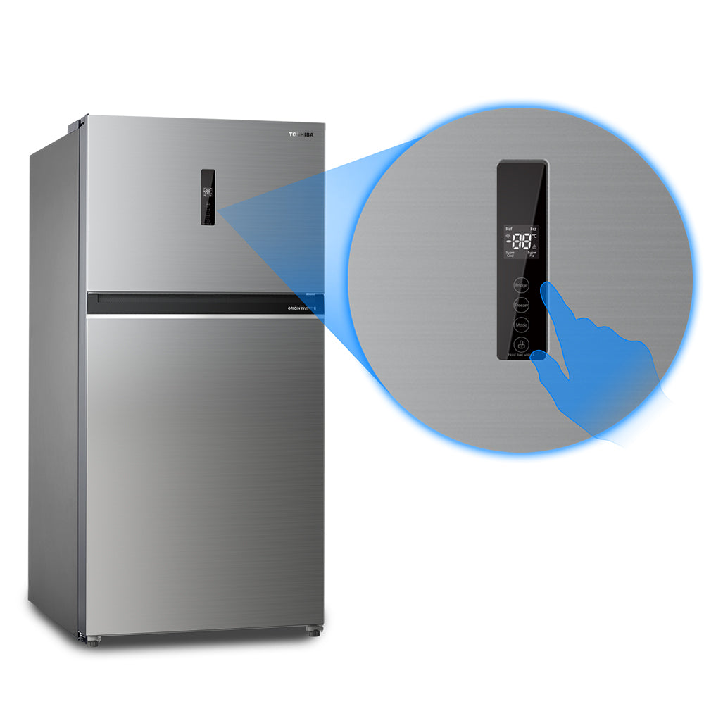 Toshiba double door refrigerator, 735L, Origin Inverter - GR-RT735WE-PMF(49)