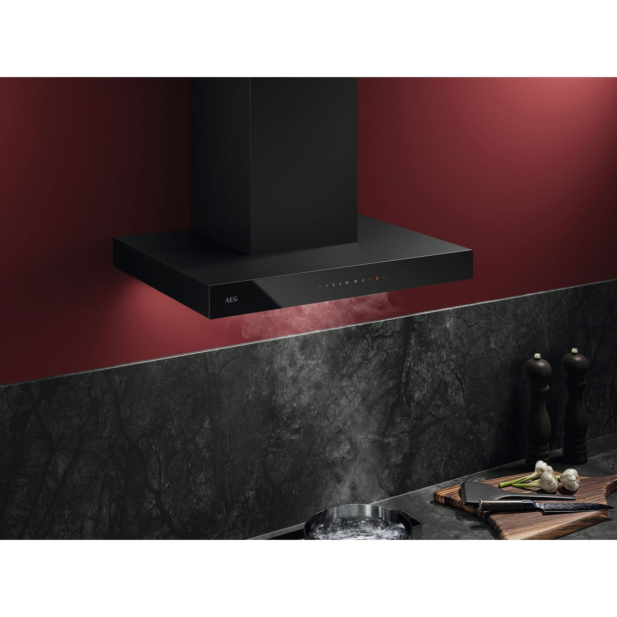 AEG - Chimney hood, 60 cm, 3 speeds, Black - GB67D61HB