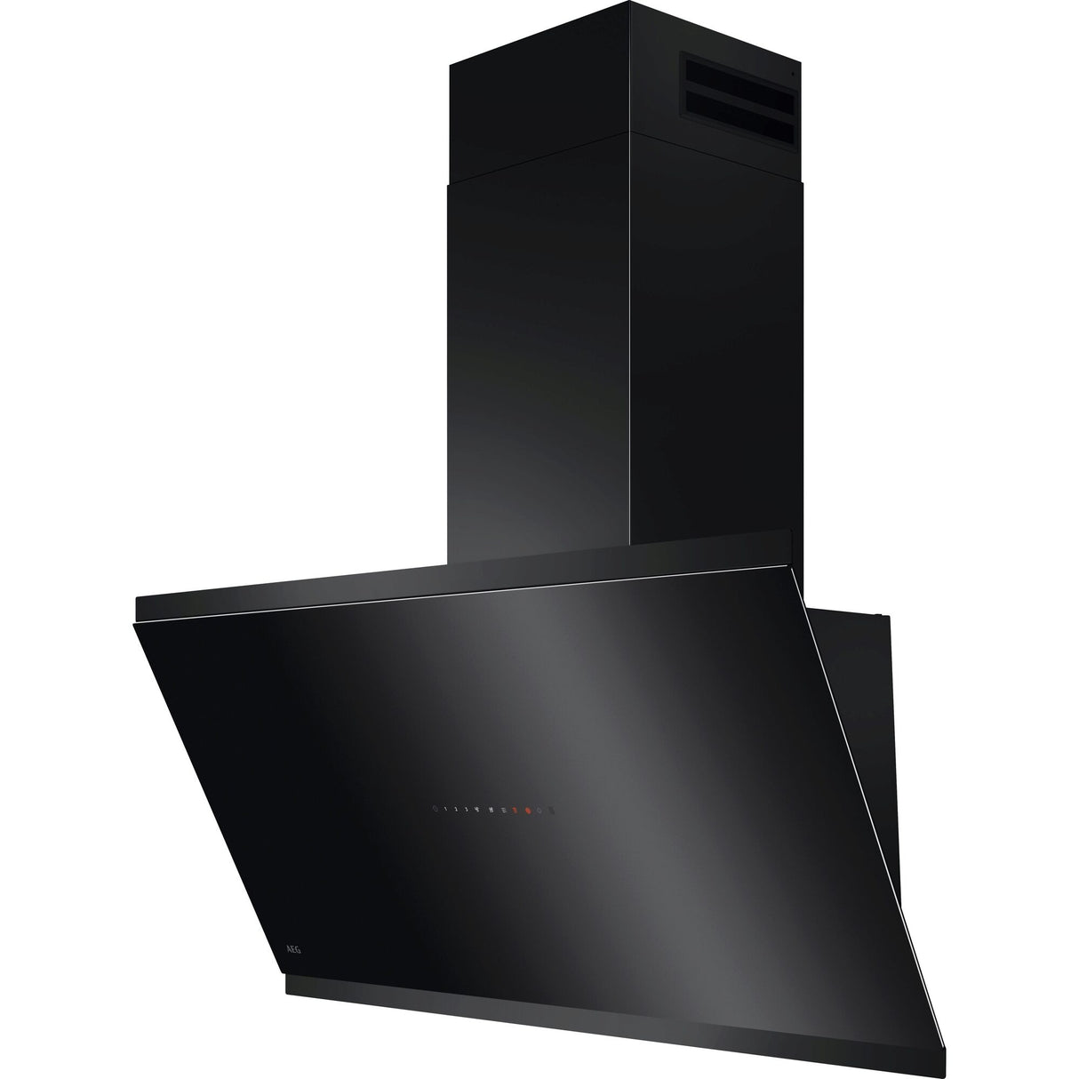 AEG - Chimney Hood, 90cm, touch on Glass, Black - GV77D91SB