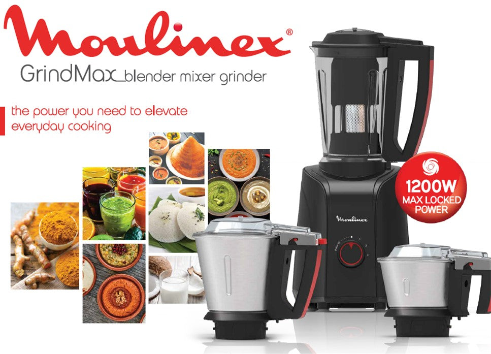 Moulinex GringMax, Blender, Mixer, Grinder, 1200W Max Locked Power - LM701827