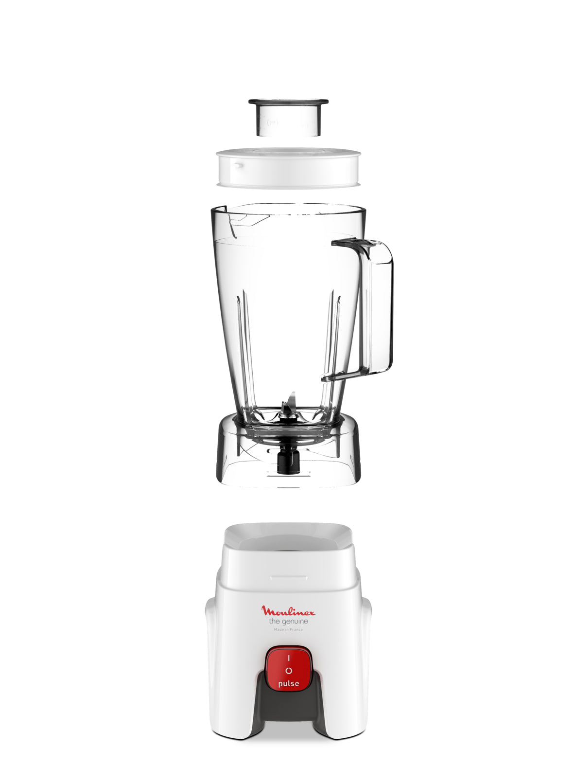 MOULINEX Blender, Genuine 1.75L, 500W, 2 Attachments - LM242B28