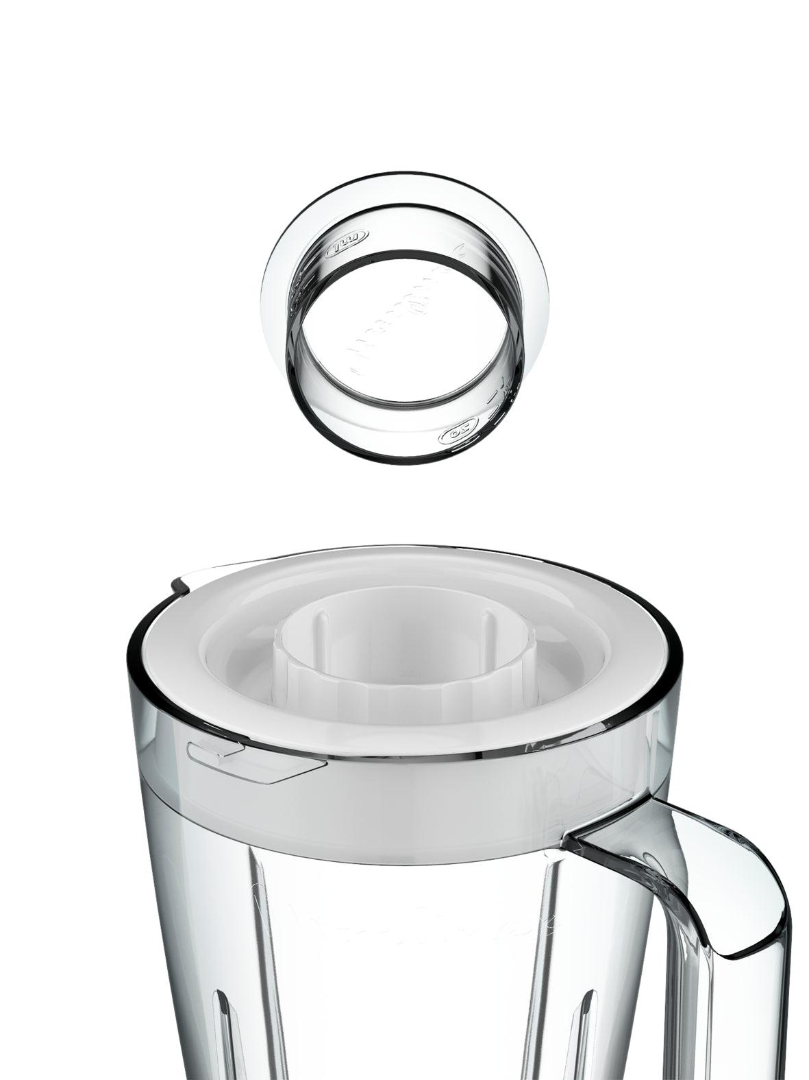 MOULINEX Blender, Genuine 1.75L, 500W, 2 Attachments - LM242B28