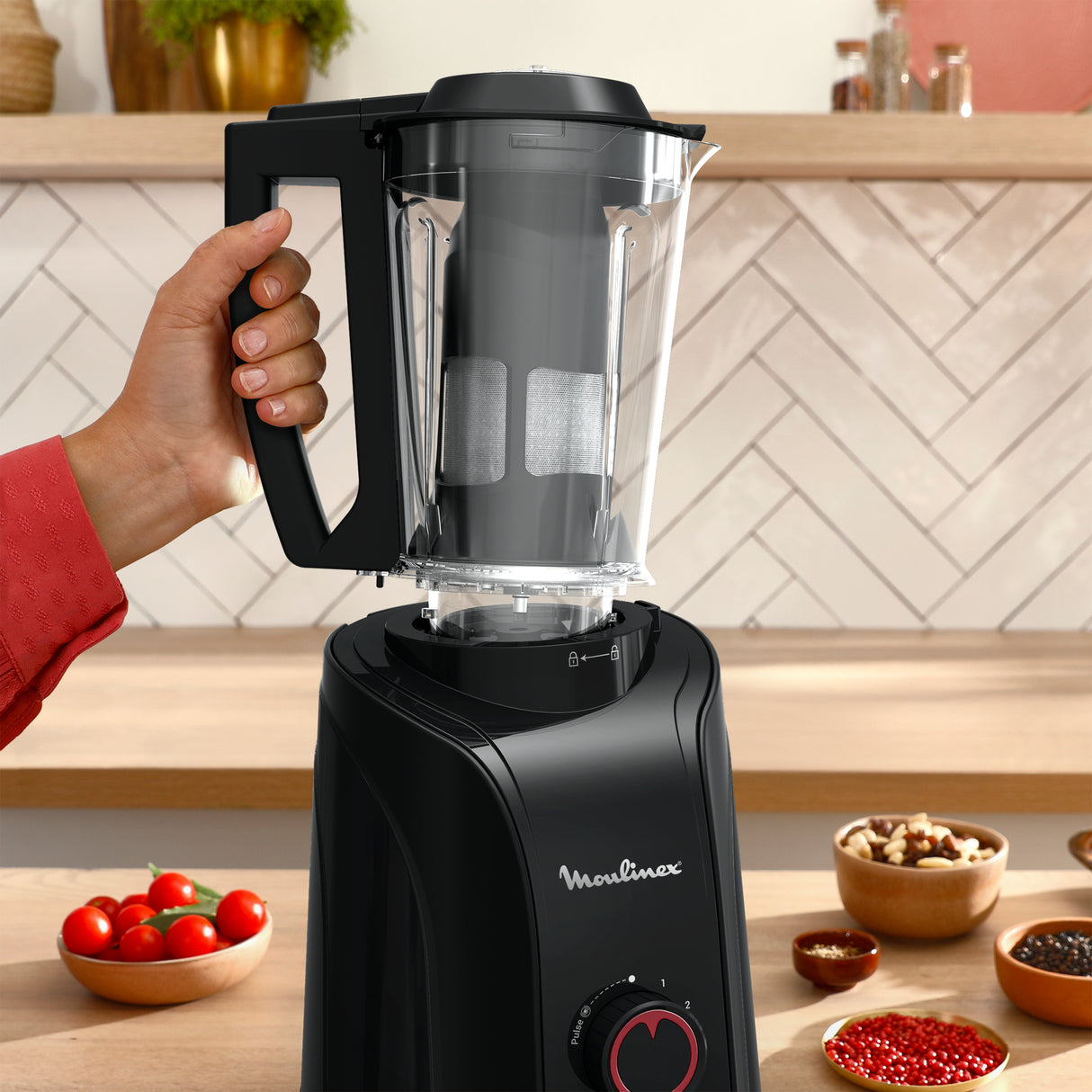 Moulinex GringMax, Blender, Mixer, Grinder, 1200W Max Locked Power - LM701827
