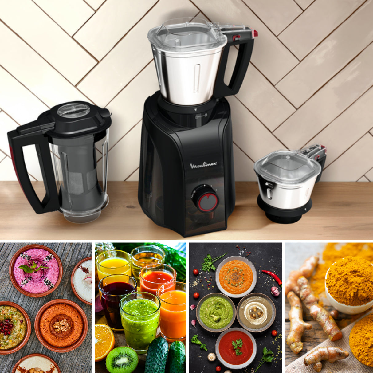 Moulinex GringMax, Blender, Mixer, Grinder, 1200W Max Locked Power - LM701827