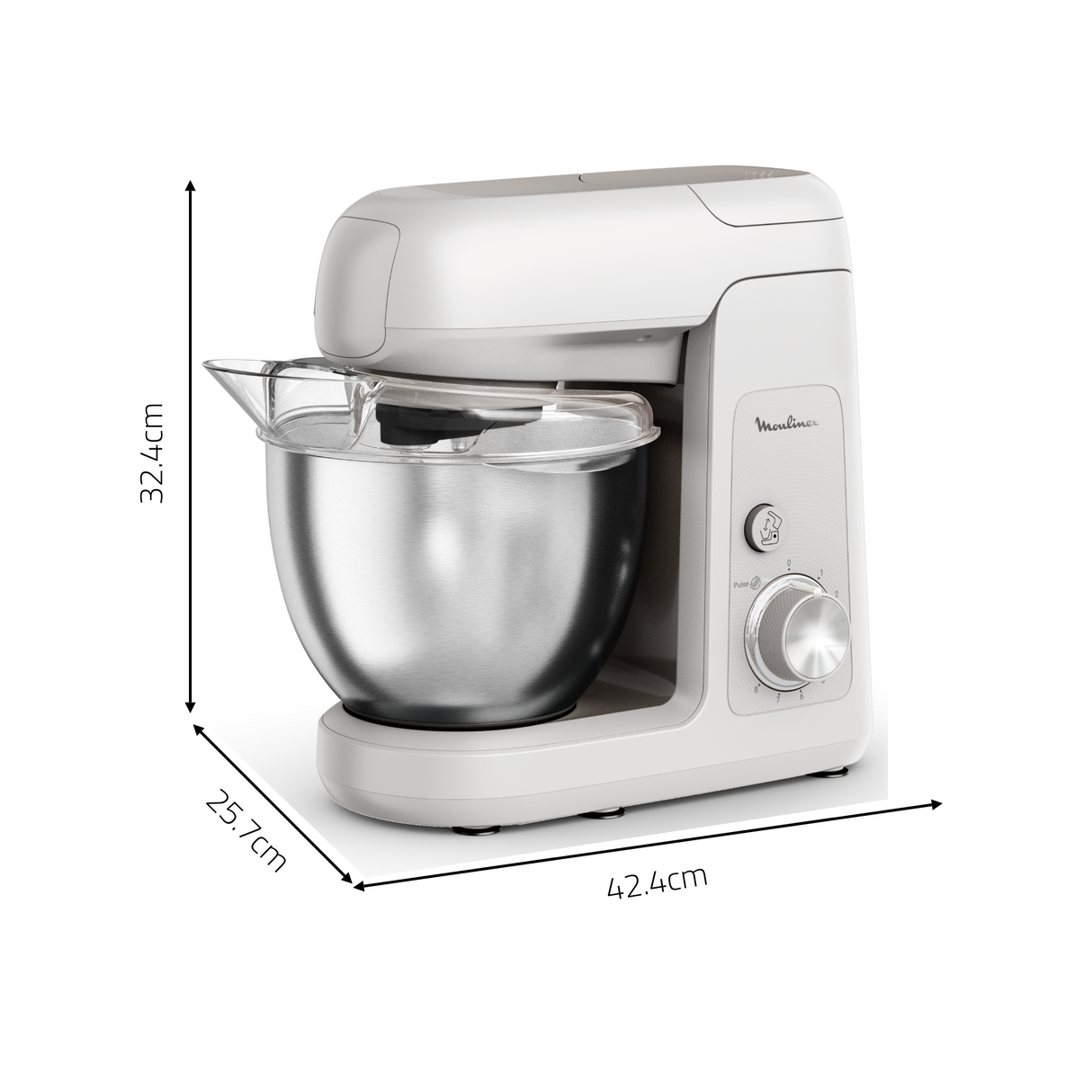 MOULINEX Bake Partner, Kitchen Machine, 1100W Motor Locked Power - QA521B27