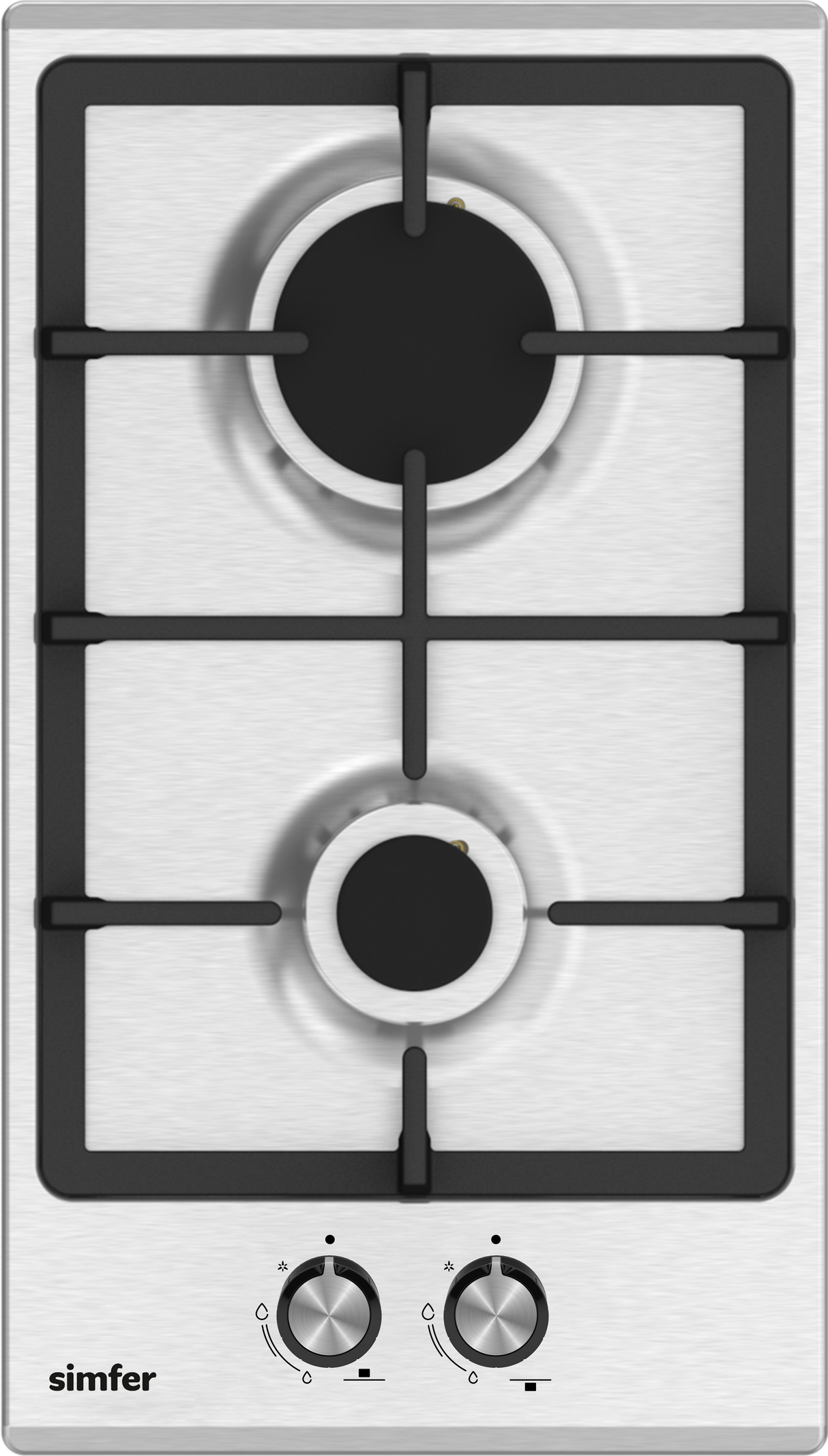 Simfer - Built-in Gas hob, 2 gas burners, 30cm - SMFBHGFLT30
