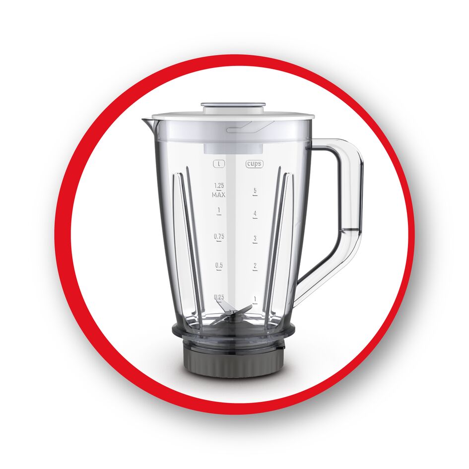 Moulinex Blendforce: 2 in 1 Blender Juicer, 600W, - 2L Jag Capacity, 6 blades - LM42Q127