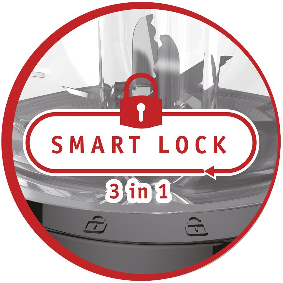 Moulinex Blendforce Glass, Jar Capacity: 1.25L, 2 Speeds - LM435127