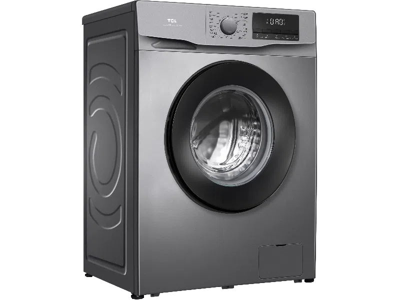 TCL - Front Loading Washing Machine, 7kg, Silver - P607FLG