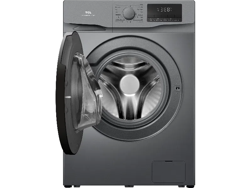 TCL - Front Loading Washing Machine, 7kg, Silver - P607FLG