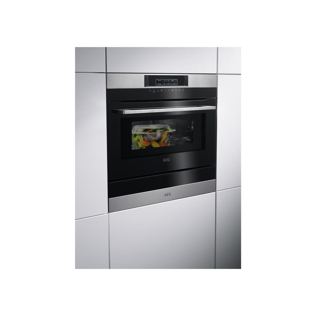 AEG Built-In Microwave Oven with Grill, 43L - KMK721000M