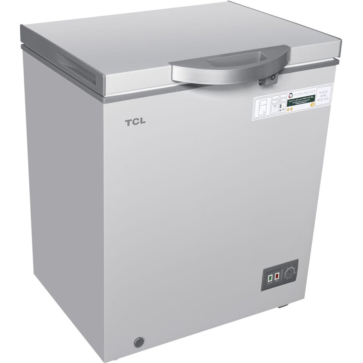 TCL Chest freezer, 188L, Silver color - F188CFSL