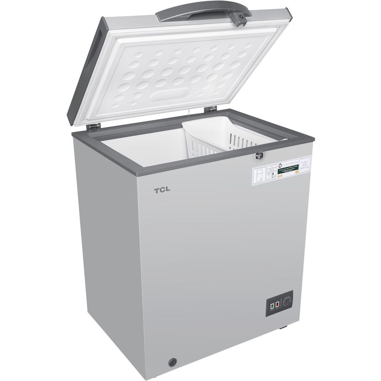 TCL Chest freezer, 188L, Silver color - F188CFSL