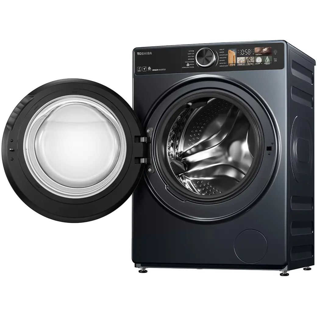 Toshiba - Front Load Washer Dryer 13kg Wash / 8kg Dry – Morandi Gray - TWD-T25BZP140MWB(MG)