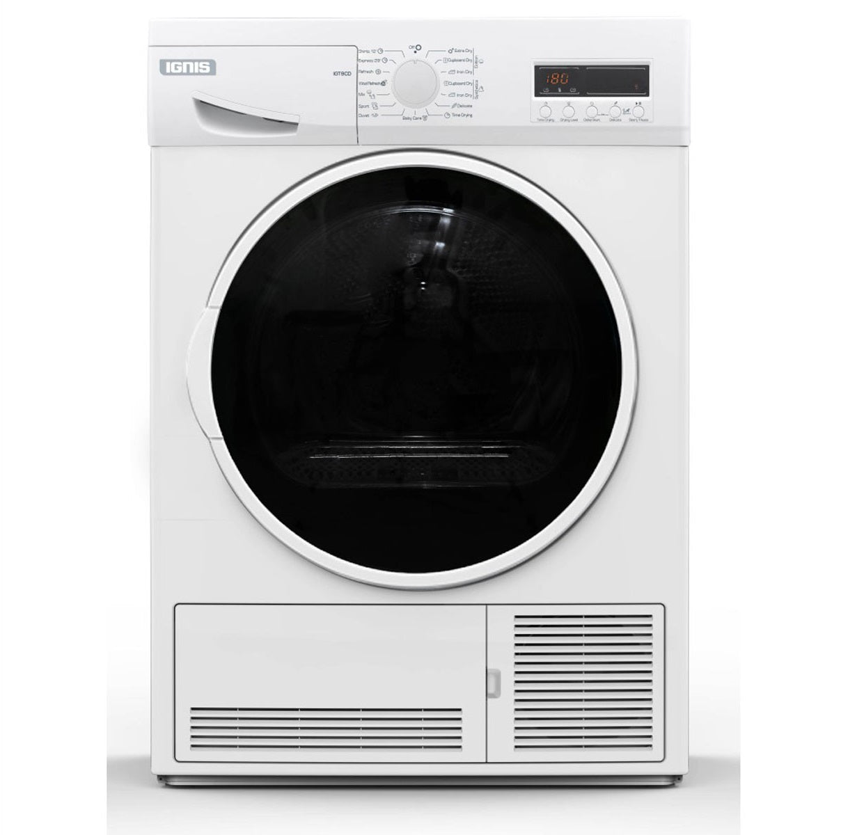 IGNIS condenser dryer, 9 kg, Made in Turkey - IGT9CDRW