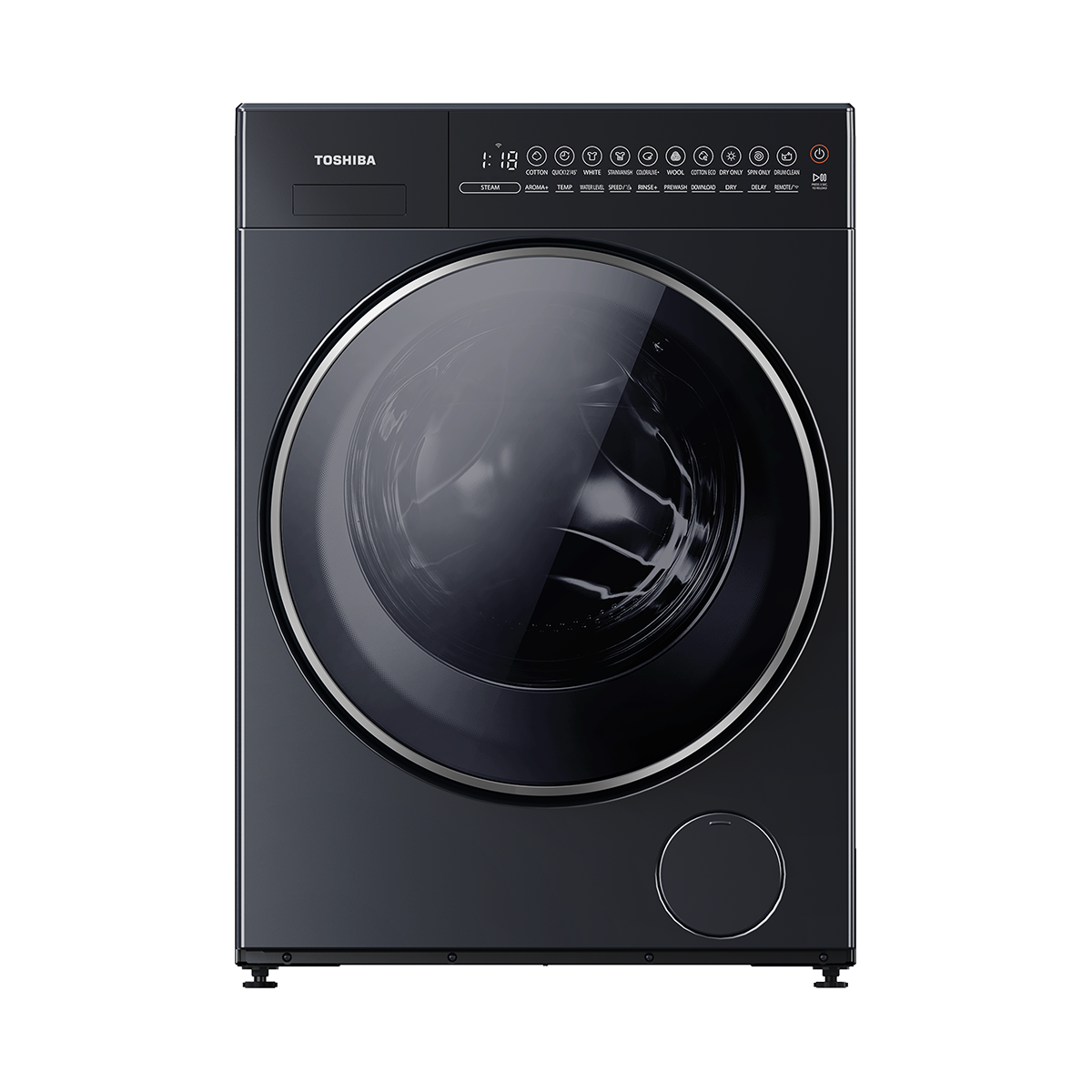 Toshiba - Front Load Washer Dryer 15kg Wash / 9kg Dry – Morandi Gray - TWD-T35BP160MWB(MG))