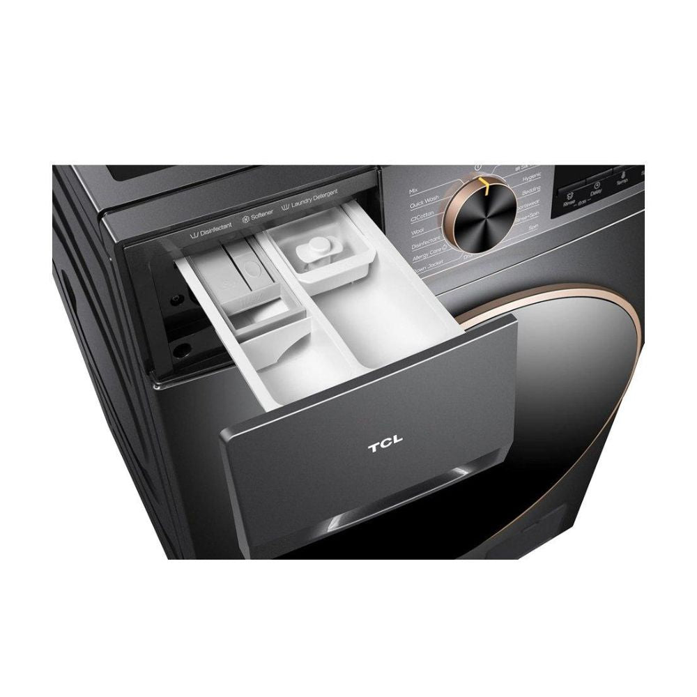 TCL Front Loading Washer machine, 10kg, Inverter motor - C2110FLG