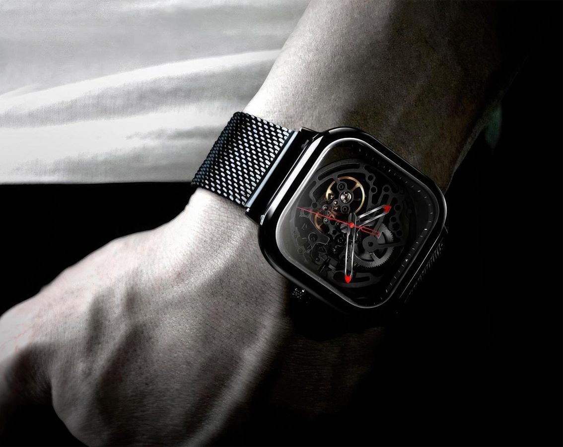 CIGA Design Mechanical Watch Series C Skeleton Z011-BLBL-W13