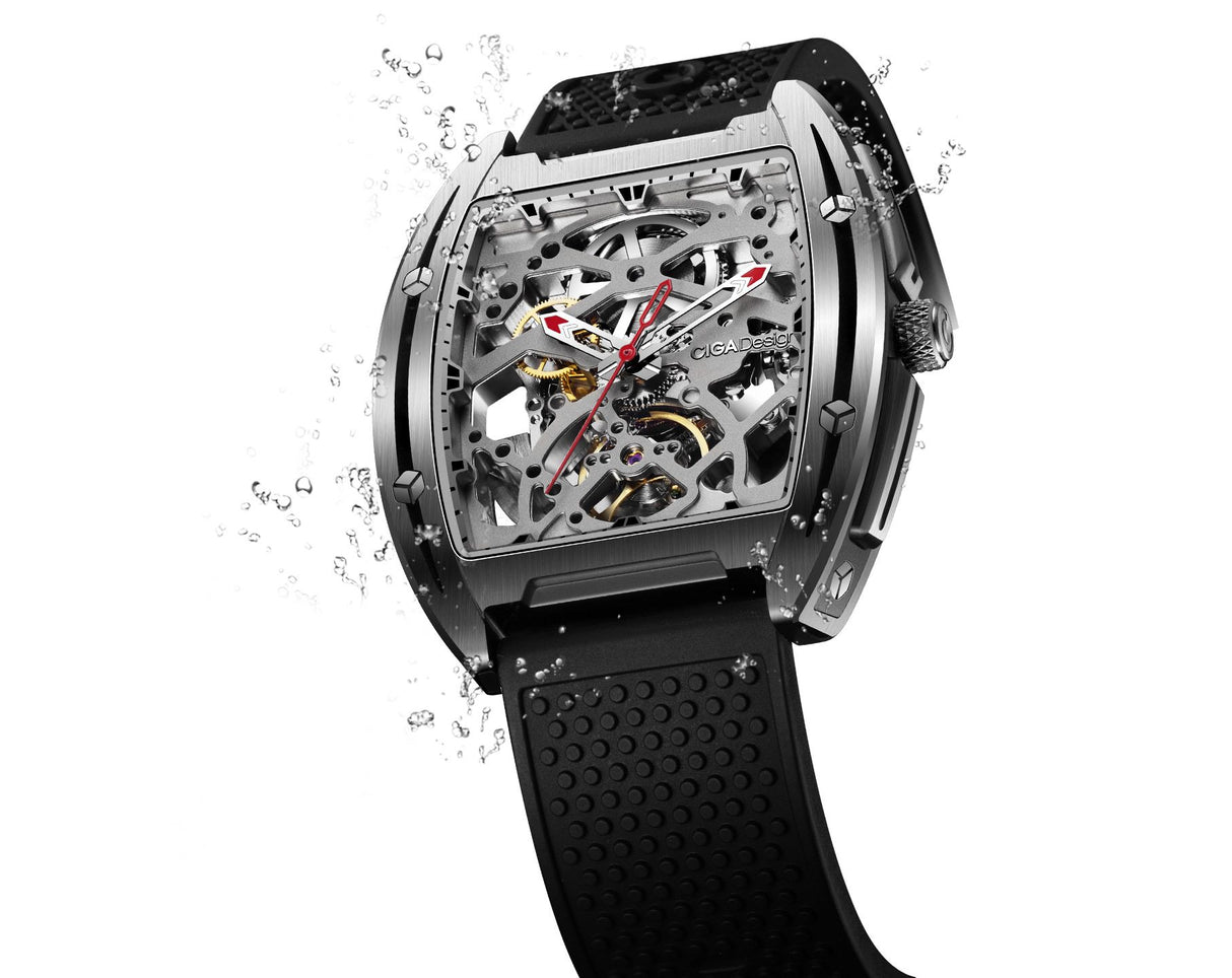 CIGA Design Mechanical Watch Series Z Edge Z031-SS01-W5BK