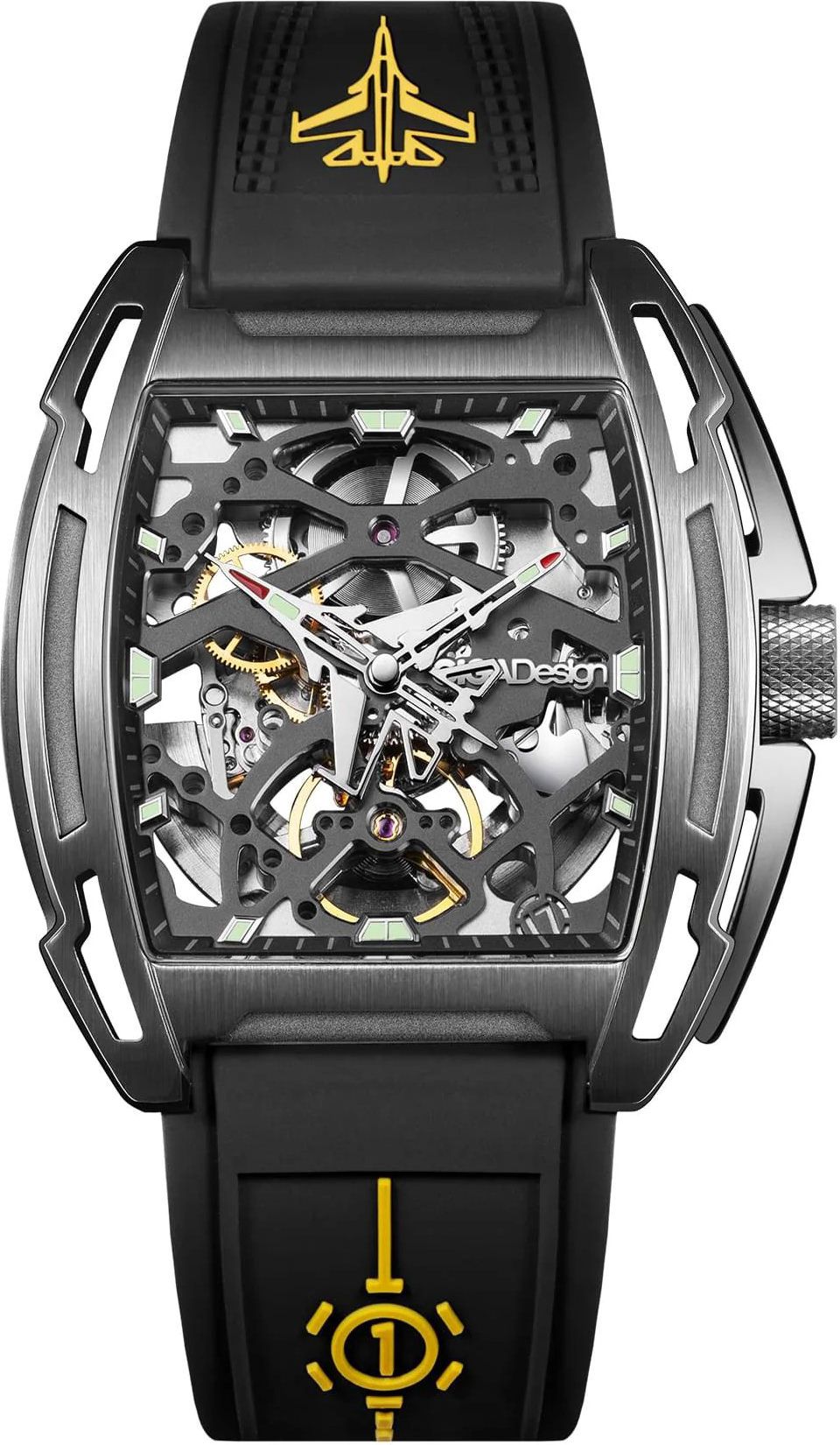 CIGA Design Mechanical Watch Series Z Edge Air Craft Version Z061-IPTI-W5BK