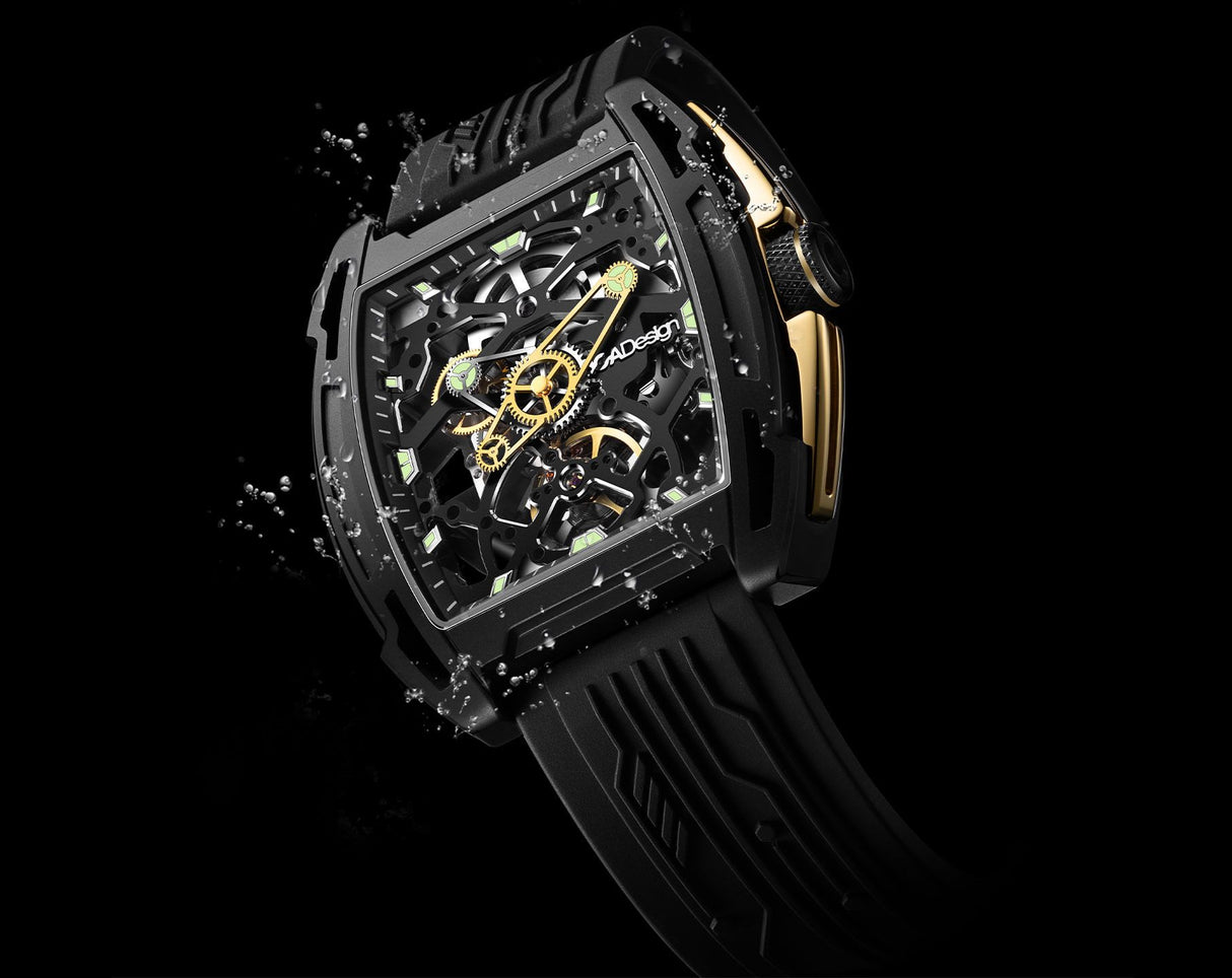 CIGA Design Automatic Mechanical Watch Series Z Edge Z062-BLGO-W5BK