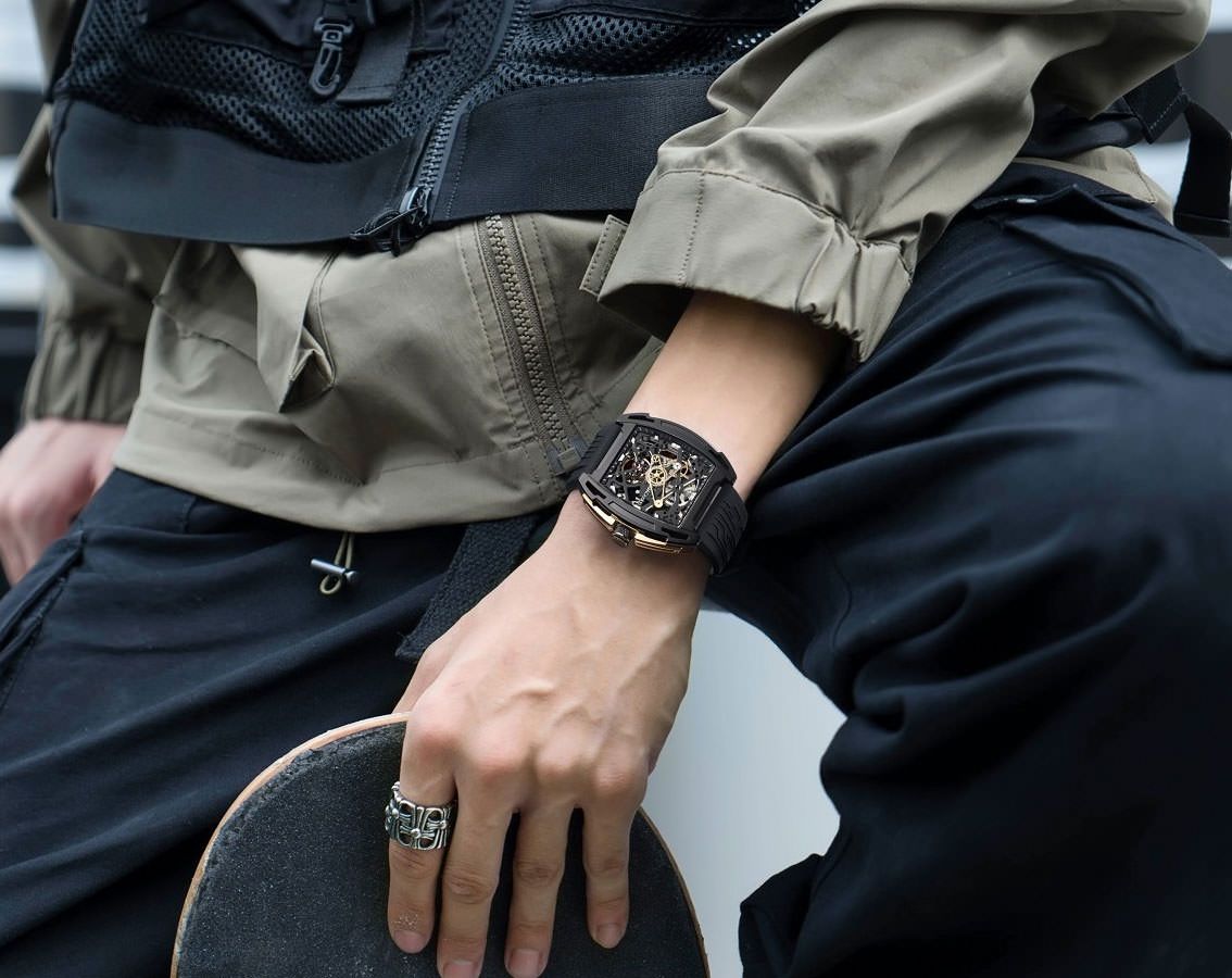 CIGA Design Automatic Mechanical Watch Series Z Edge Z062-BLGO-W5BK