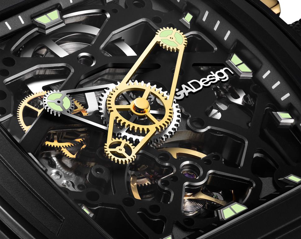 CIGA Design Automatic Mechanical Watch Series Z Edge Z062-BLGO-W5BK